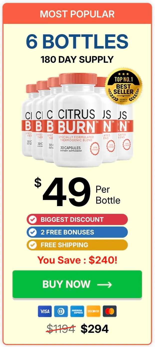Buy CitrusBurn 6 bottles