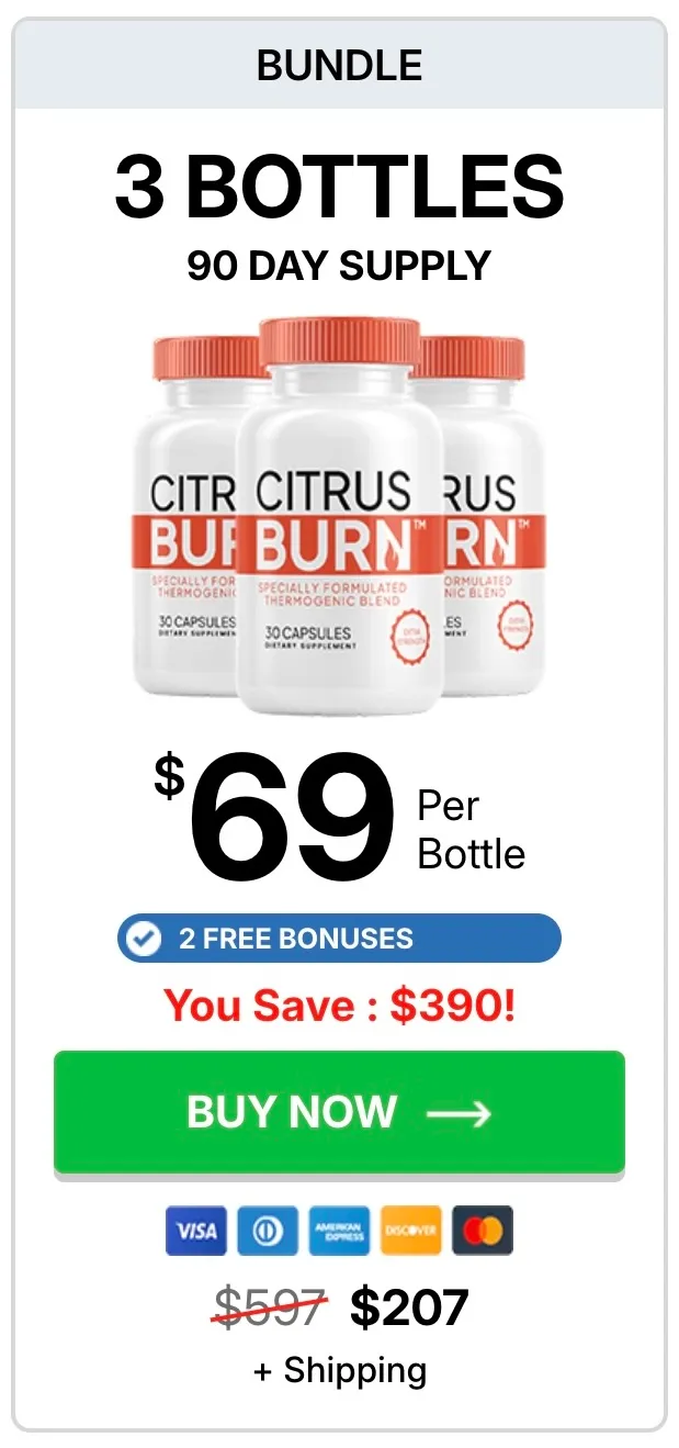 CitrusBurn buy 3 bottles